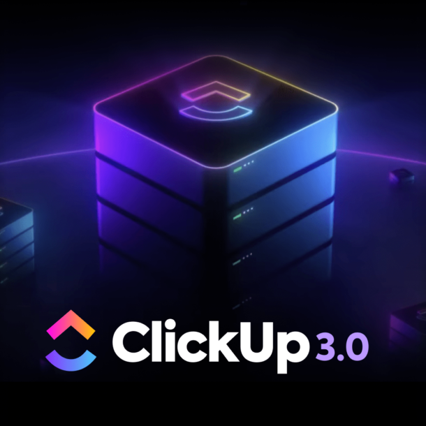 ClickUp 3.0 teasing logo