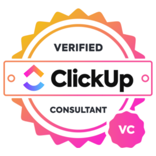 ClickUp Badge Verified Consultant