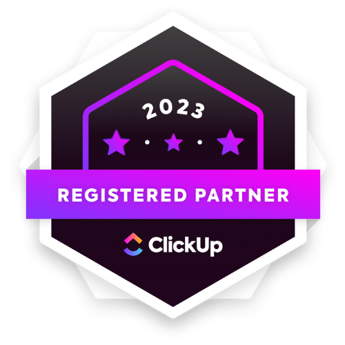 ClickUp Badge Registered Partner