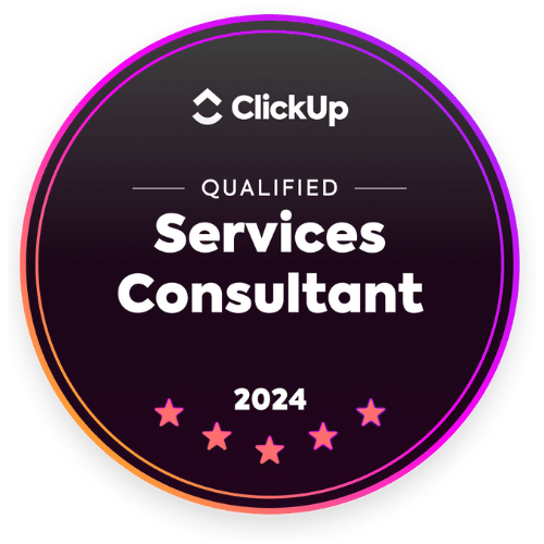 ClickUp badge - Services Consultant